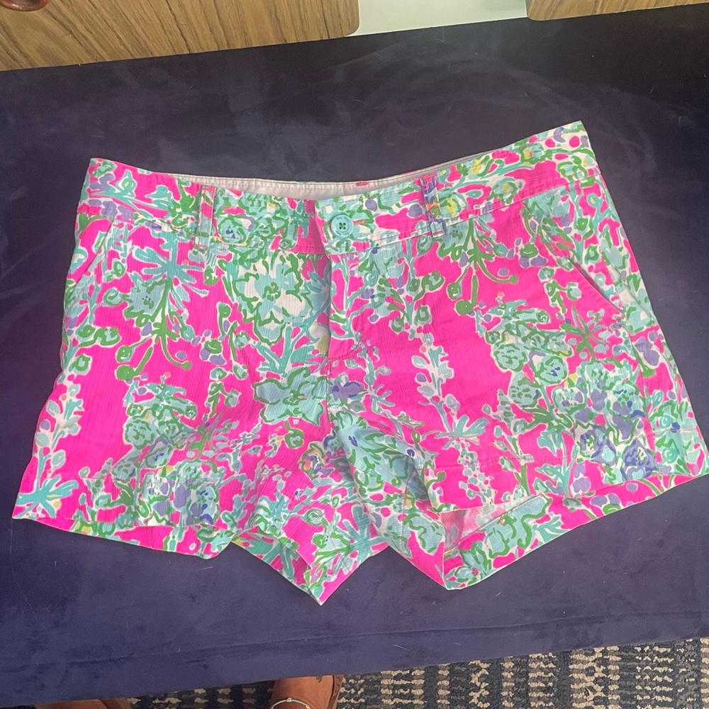 Lilly Pulitzer Callahan shorts southern charm OG print size 12 EUC